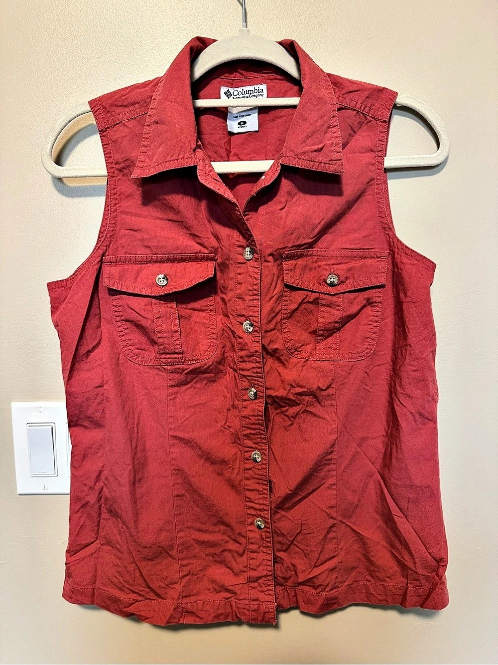 Columbia Women's Cotton Utility Vest Size Medium